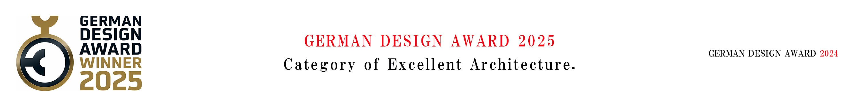 German Design Awards 2025 | Catefory of Excellent Architecture.